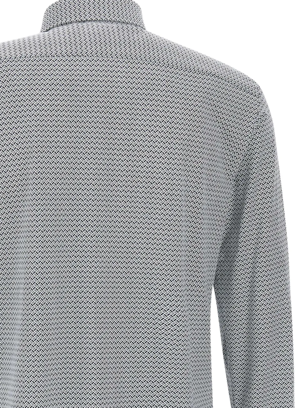 BOSS Overhemd met geometrische print Blauw