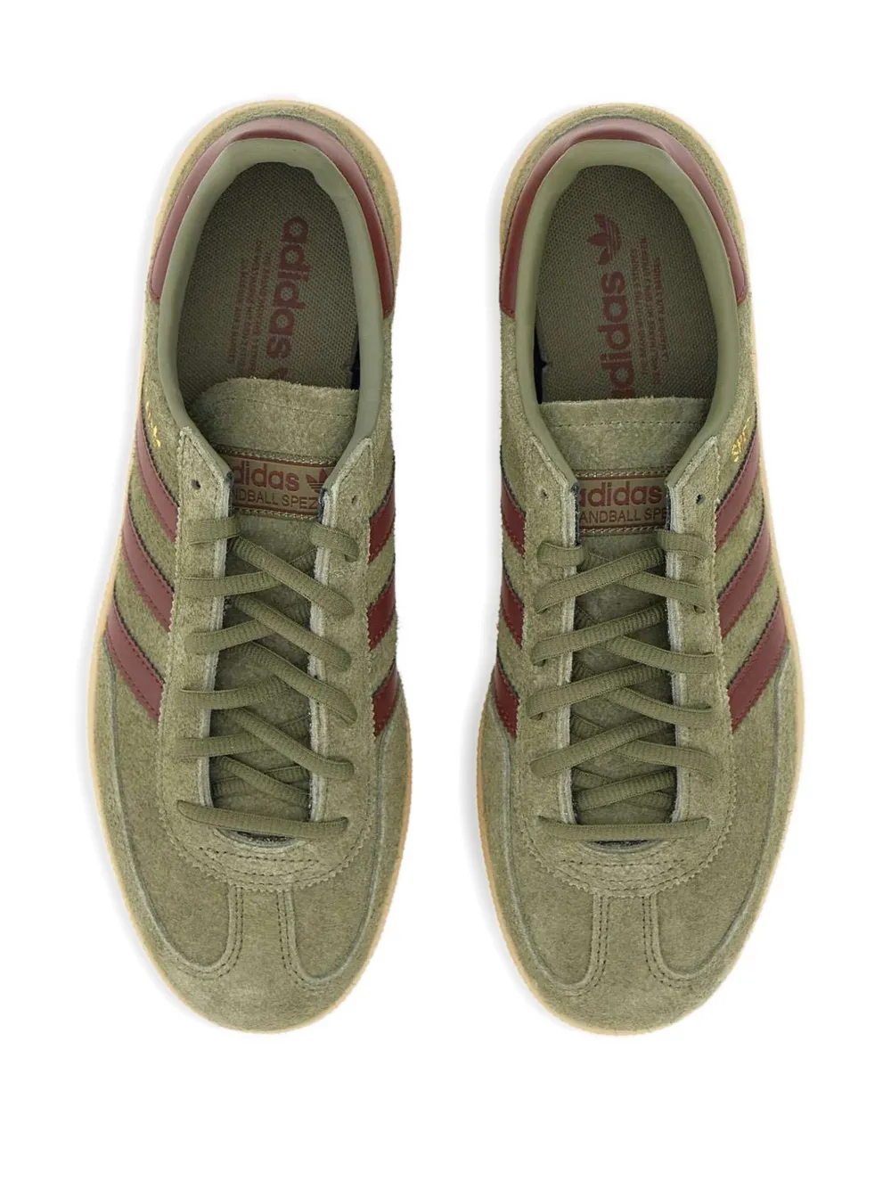 adidas three-strip low-top sneakers Green