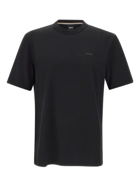 BOSS logo-embroidered crew-neck T-shirt