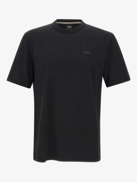BOSS playera con cuello redondo y logo bordado