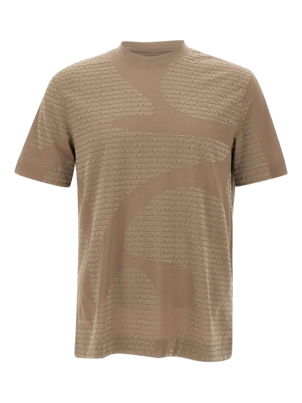 Emporio Armani logo-print short-sleeve T-shirt | Neutrals | Image 1