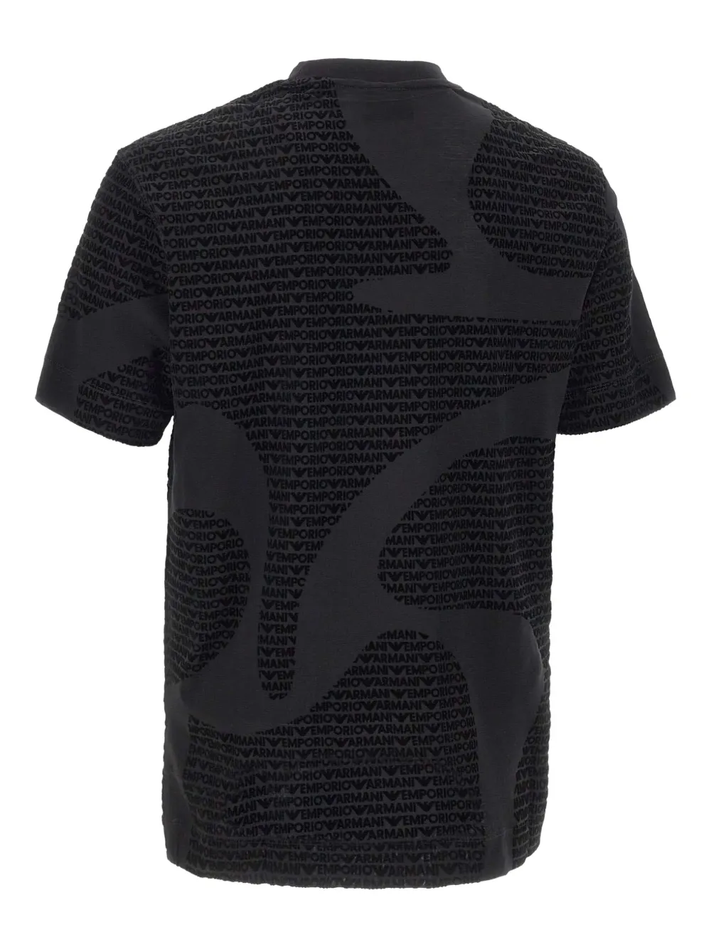 Emporio Armani T-shirt met logoprint met ronde hals Zwart