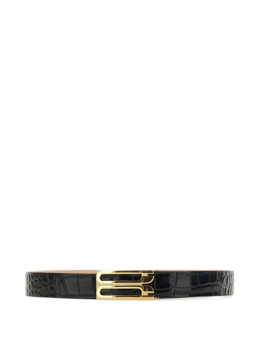 Victoria Beckham logo-buckle belt - ブラック Victoria Beckham logo-buckle belt - ブラック