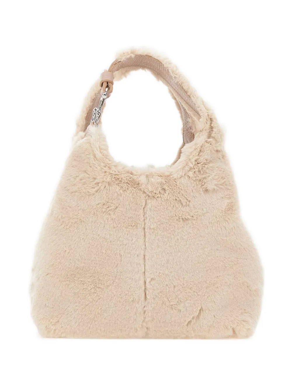 Coccinelle C-Easy faux-fur top handle tote bag | Neutrals | Image 1
