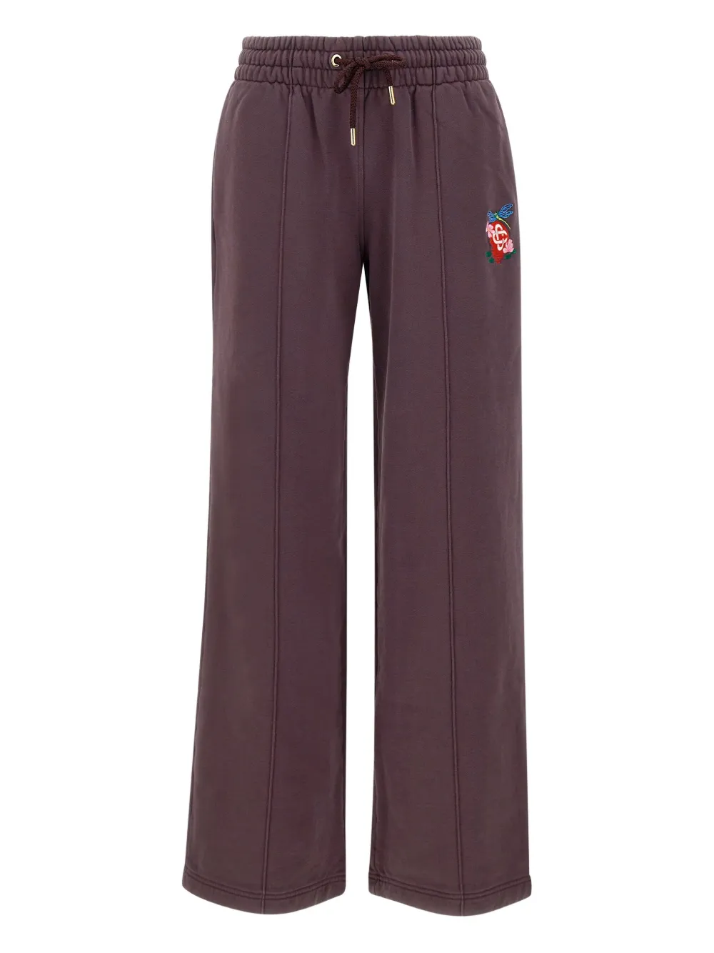 Casablanca embroidered-logo drawstring track pants | Purple | Image 1