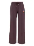 Casablanca embroidered-logo drawstring track pants - Purple
