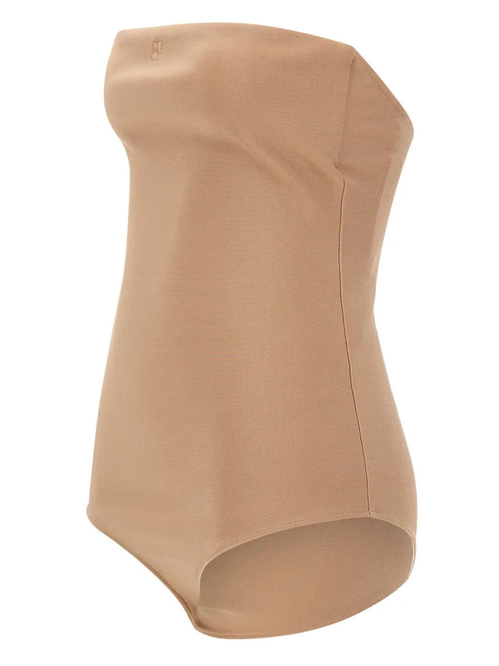 Courrèges Romper met geborduurde kraag Beige