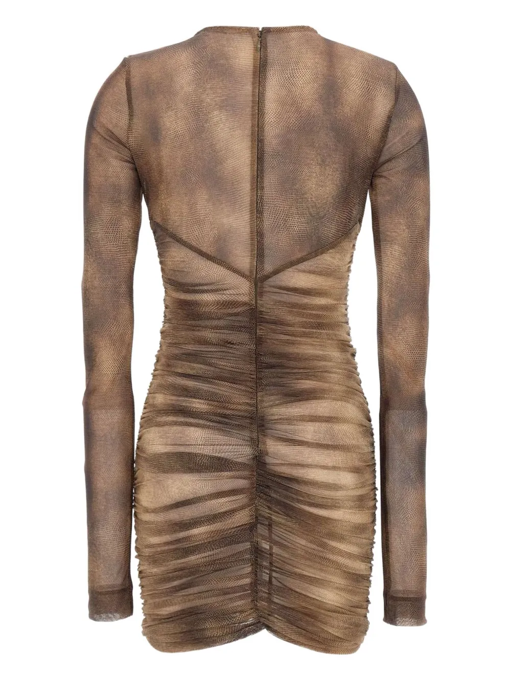 Elisabetta Franchi Gesmockte jurk Bruin