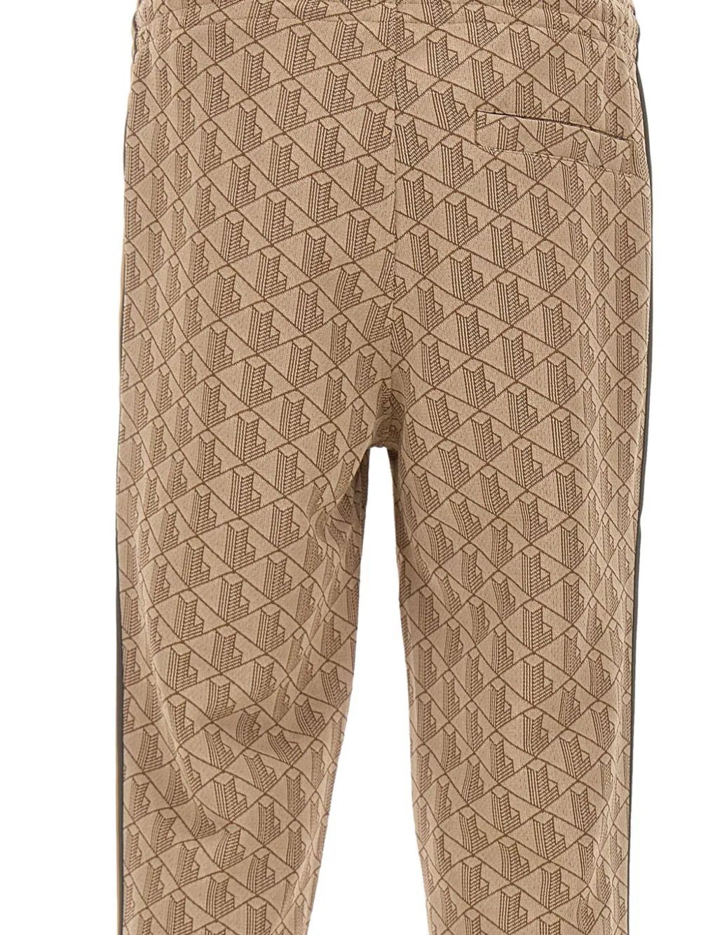 Lacoste Broek met monogram Bruin