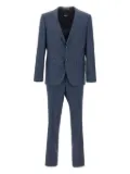 BOSS check two-piece suit - Blue