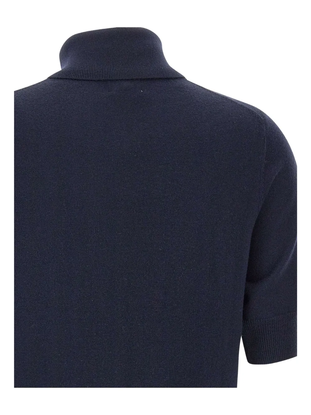 HERSKIND Top met hoge hals en korte mouwen Blauw