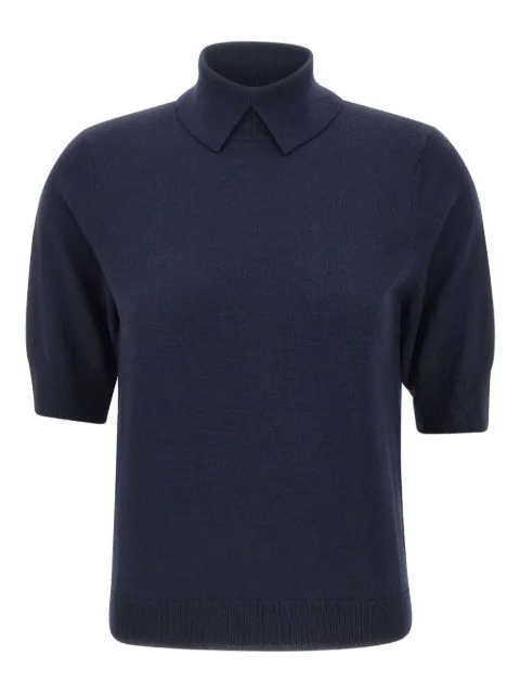 HERSKIND high-neck short-sleeve top