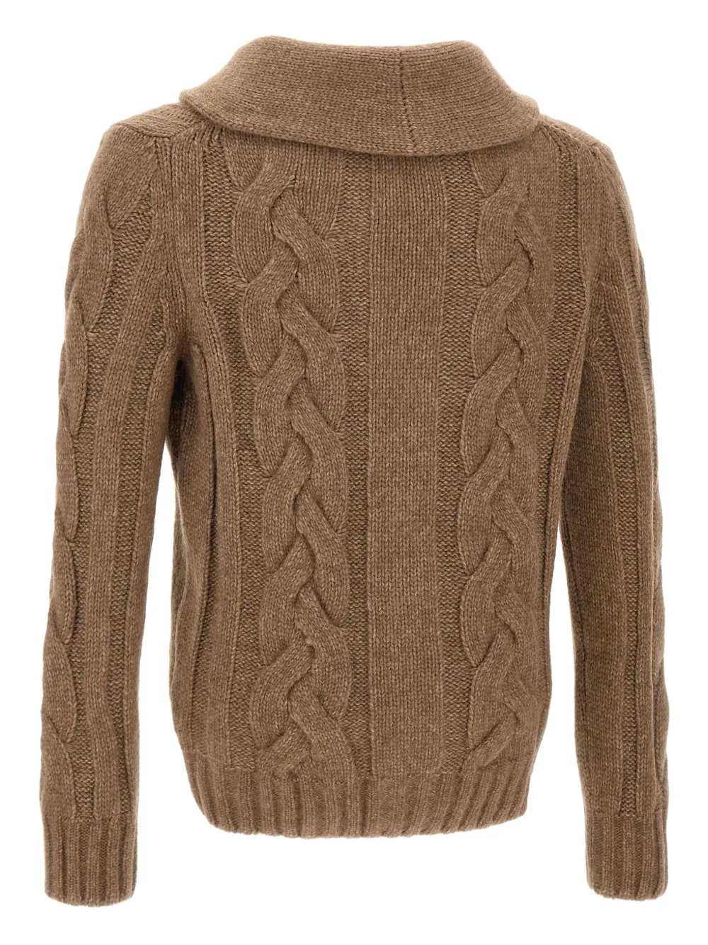 Gran Sasso cable-knit shawl-collar cardigan | Cardigans | Image 2