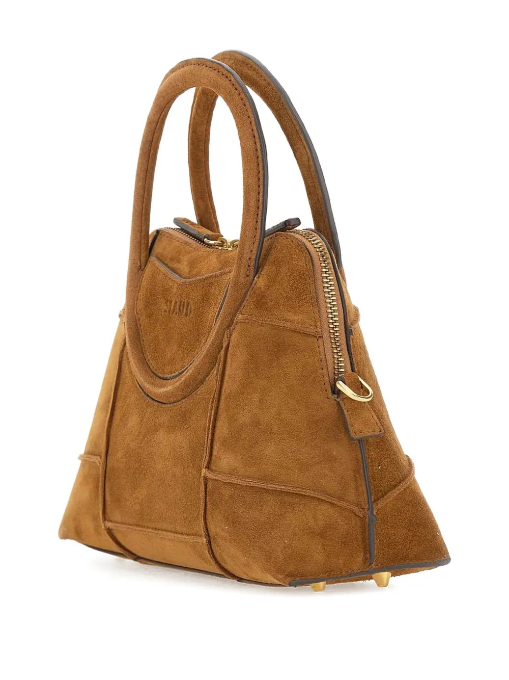 Staud Mini Naomi Suede Tote Bag In Brown