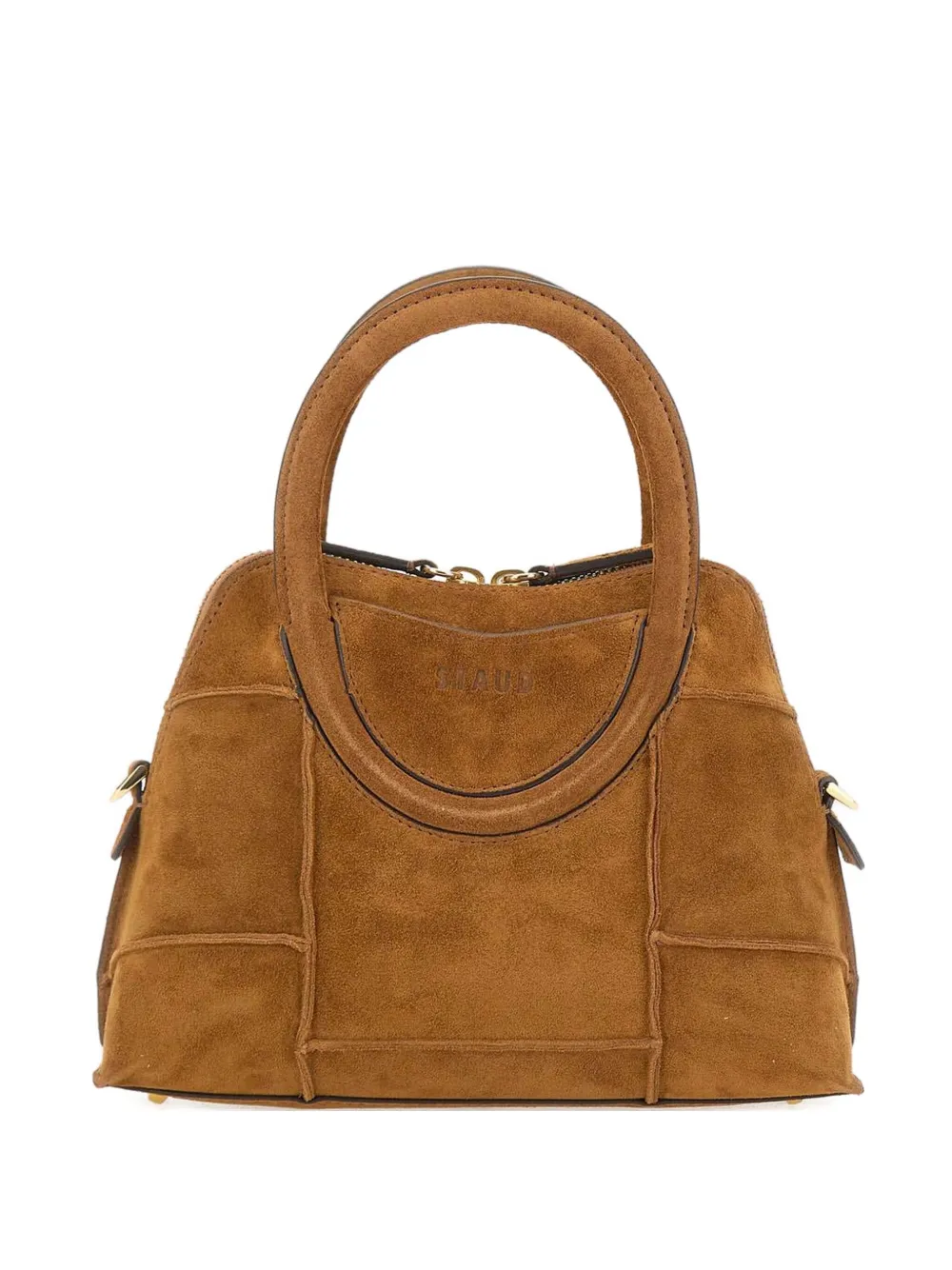 STAUD mini Naomi suede tote bag | Brown | Image 1