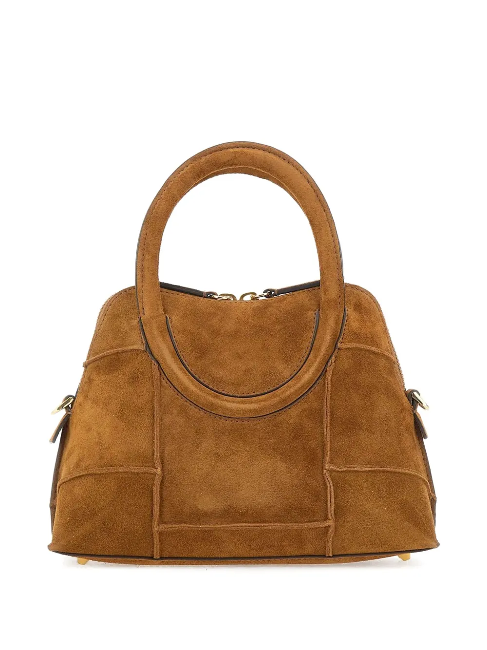 STAUD mini Naomi suede tote bag - Bruin