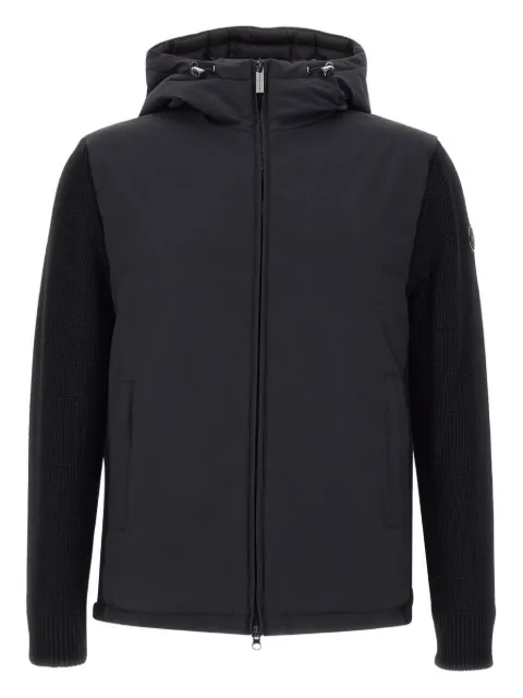 Colmar hooded knit-panel jacket