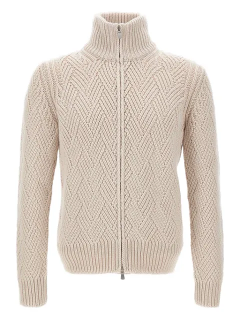 Gran Sasso high-neck cardigan