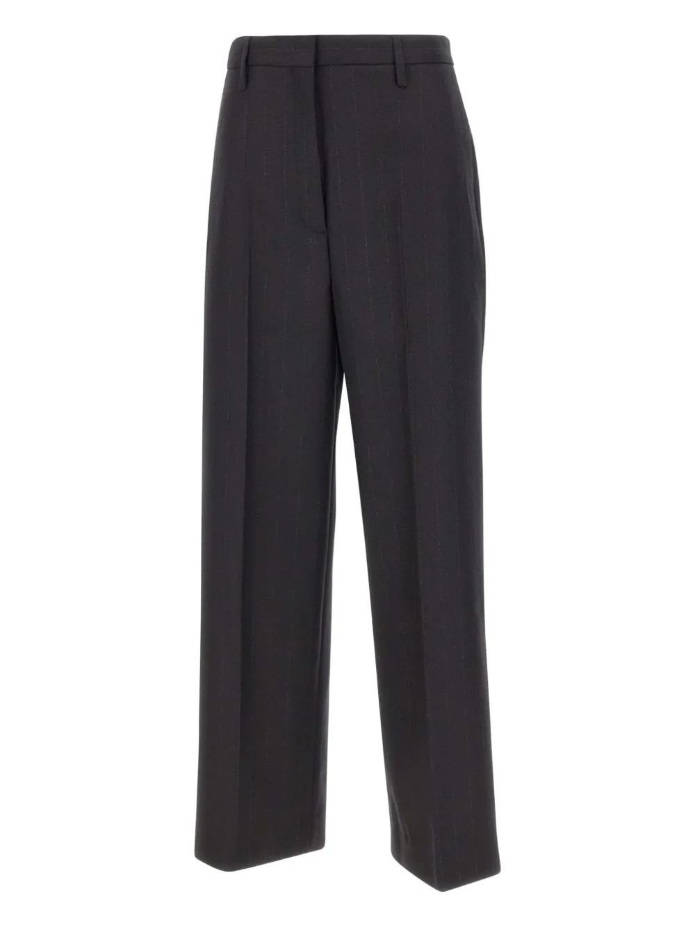 HERSKIND pinstripe wool trousers | Black | Image 1