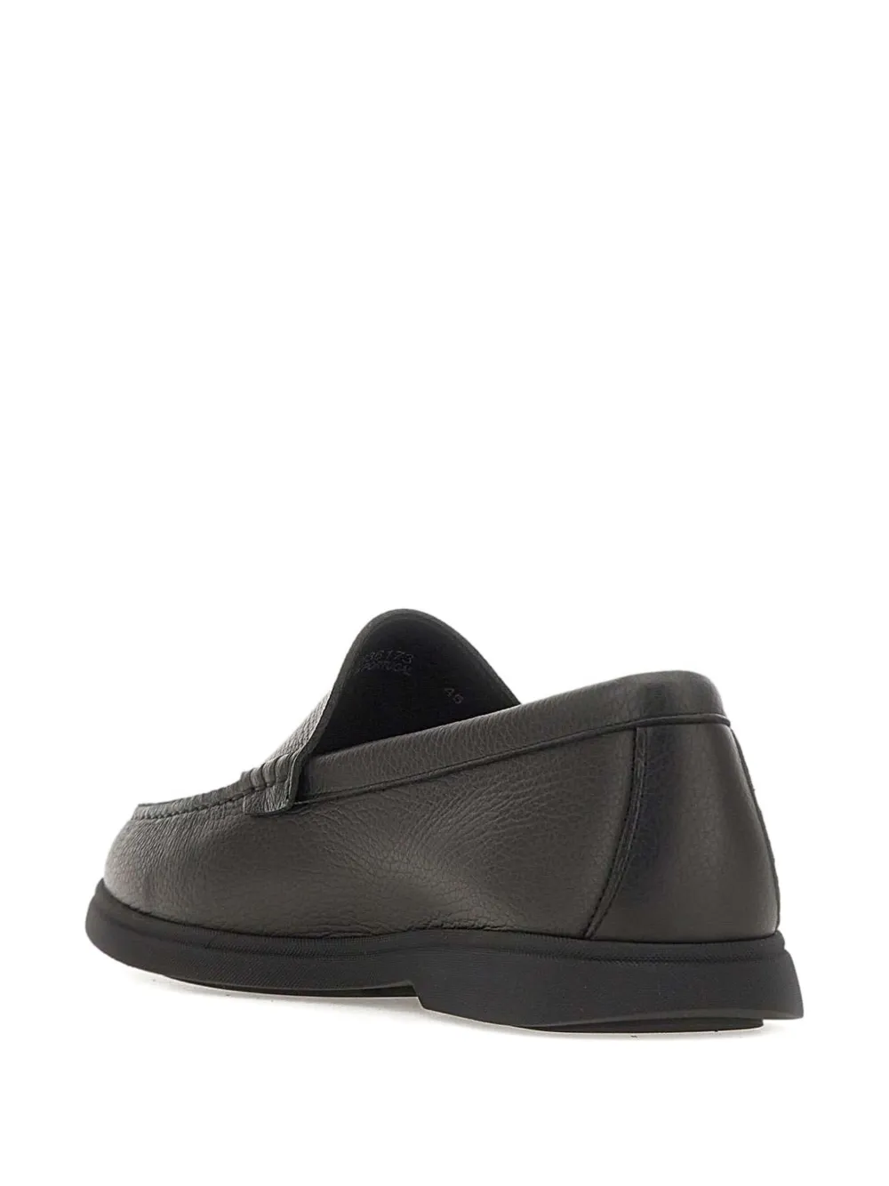 BOSS leather loafers Black