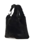 Coccinelle C-Easy faux-fur top handle tote bag - Blue