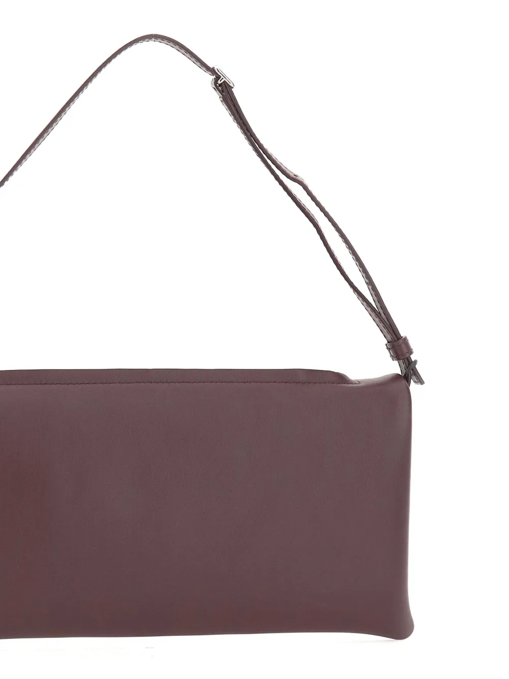 Courrèges Cuff leren schoudertas Bruin