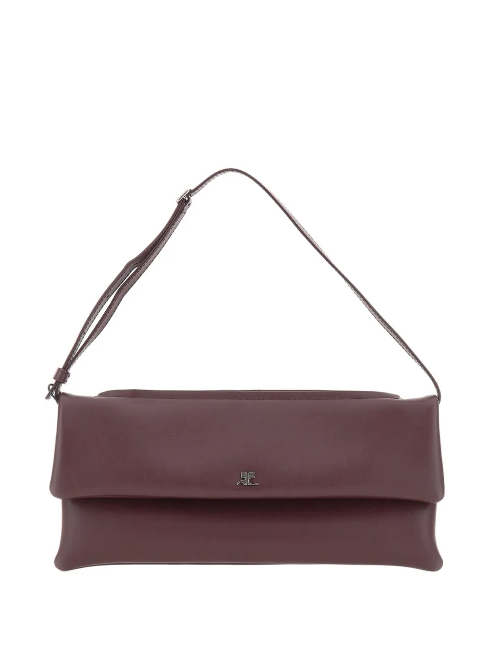 Courrèges Cuff leather shoulder bag | Brown | Image 1