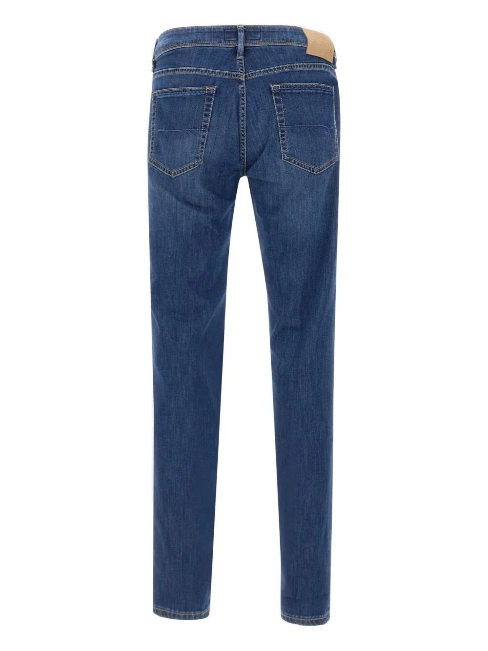 Re-Hash RubensB five-pocket suede-patch jeans - Blauw