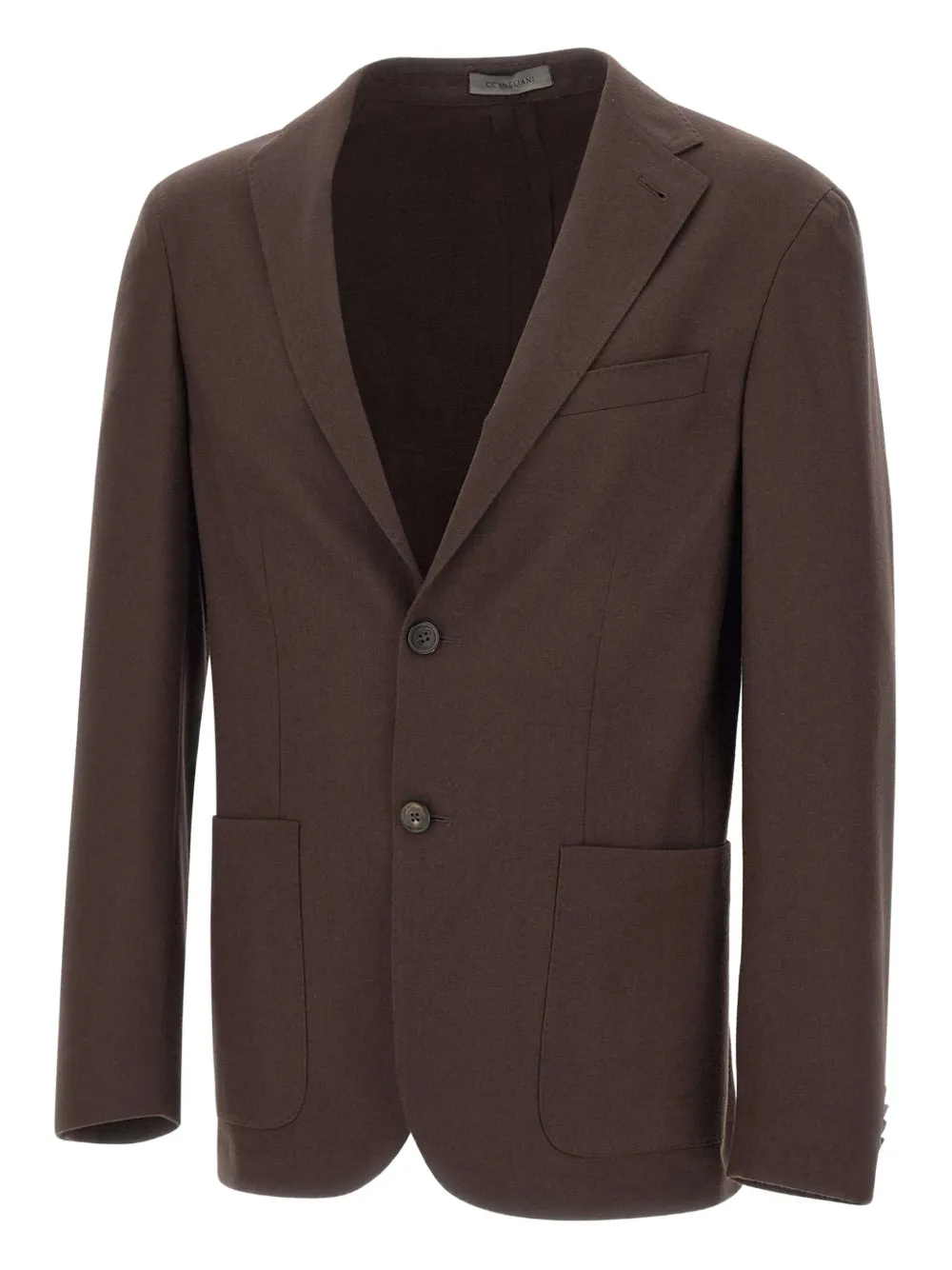 Corneliani two-button patch-pocket blazer | Brown | Image 1