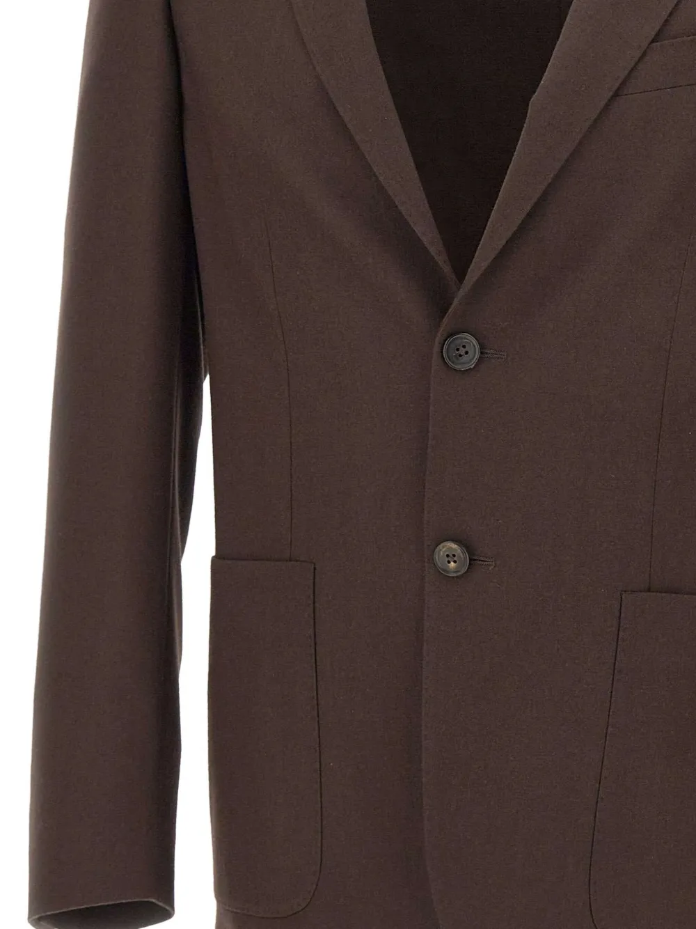 Corneliani Blazer met opgestikte zak en twee knopen Bruin