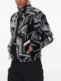 Napapijri geometric-pattern fleece jacket - Grey