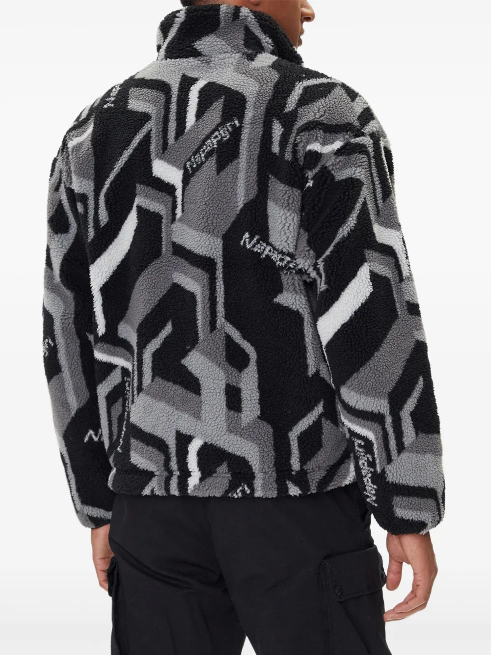 Napapijri geometric-pattern fleece jacket | Down Jackets | Image 2