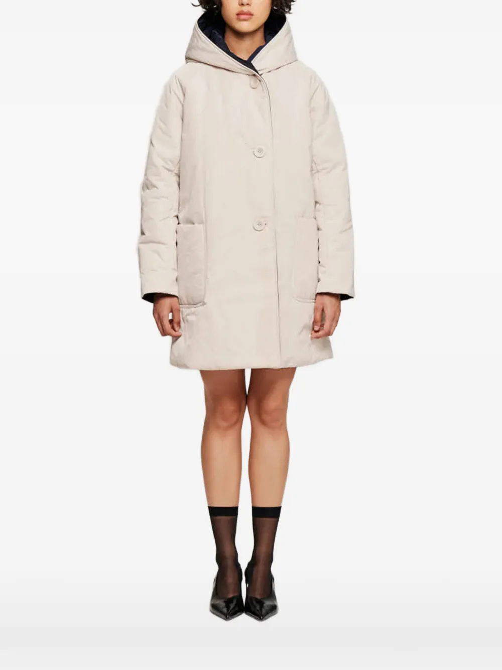 OOF WEAR reversible hooded coat - Toni neutri