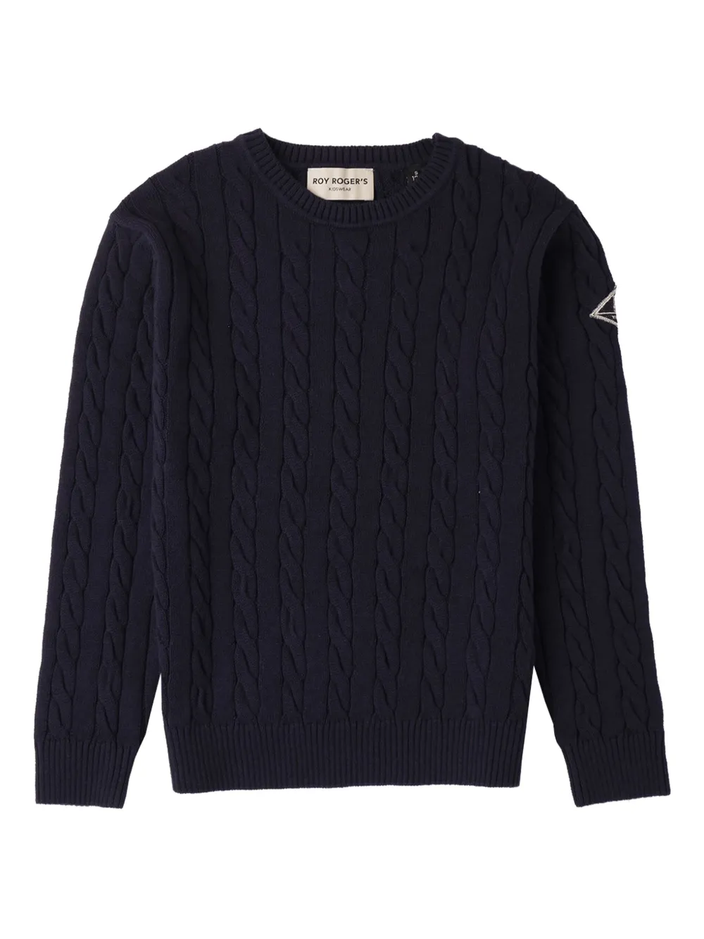 Roy Rogers Kids cable-knit sweater - Blu