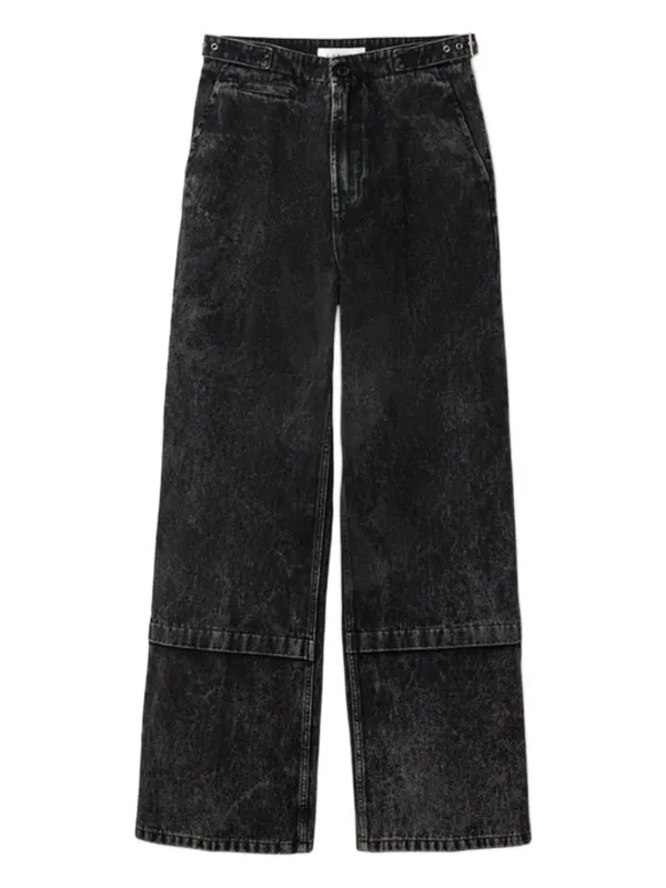 Lanvin Acid-wash Trousers in Black