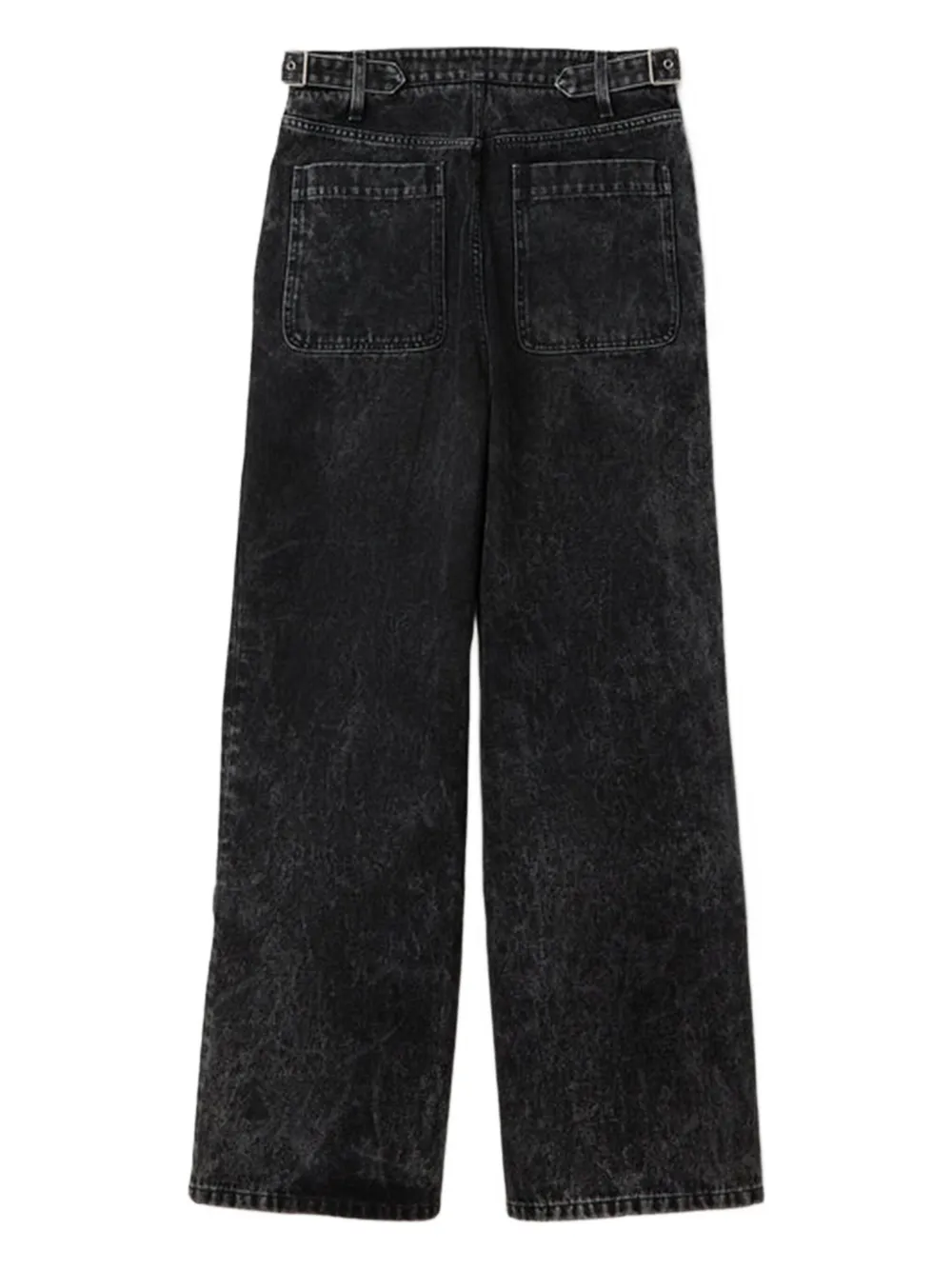 Lanvin acid-wash trousers - Zwart