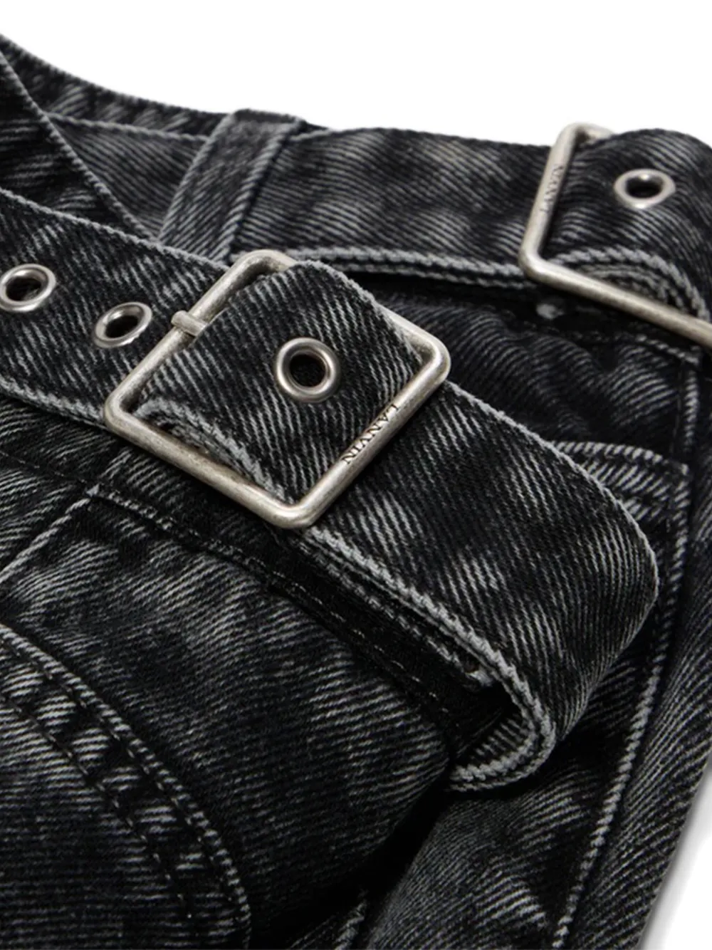 Lanvin Relaxed-fit Black Jeans With Classic Five-pocket Design In Multi