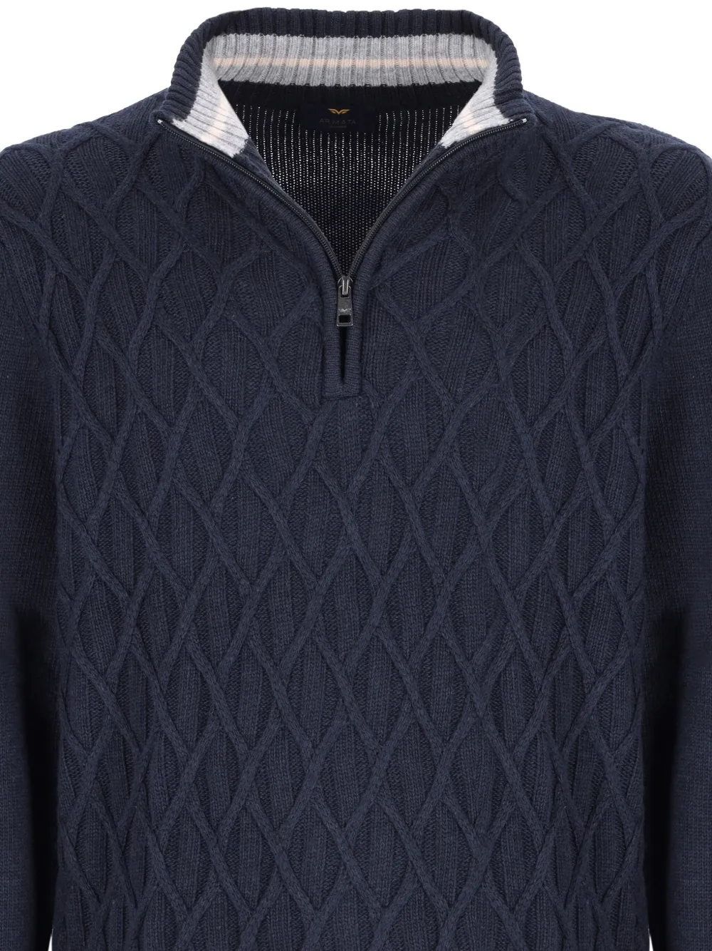 ARMATA DI MARE diamond-pattern half-zip sweater | Knitted Sweaters | Image 2