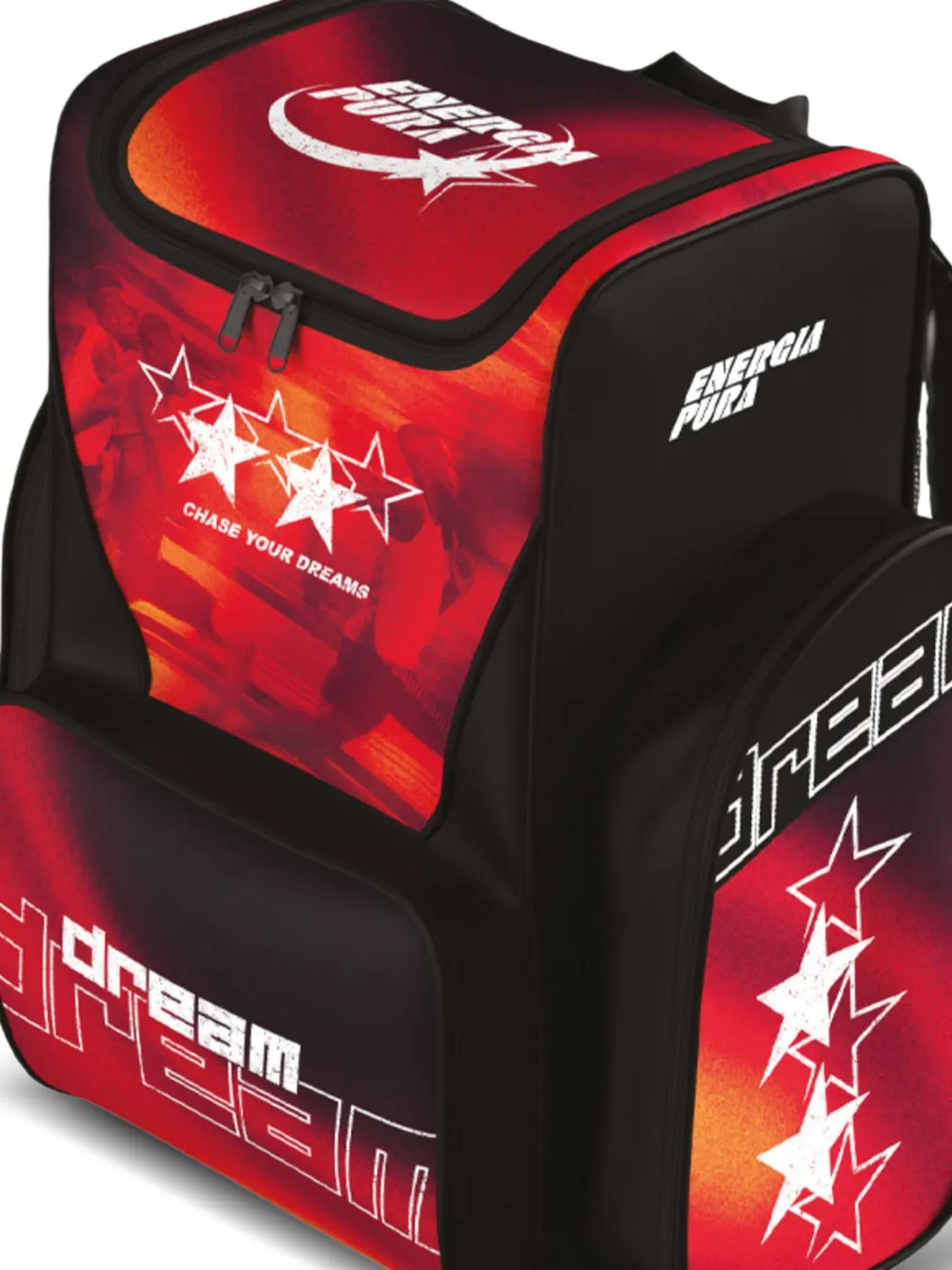  Energia Pura Kids Mochila Con Motivo De Estrellas - Rojo 