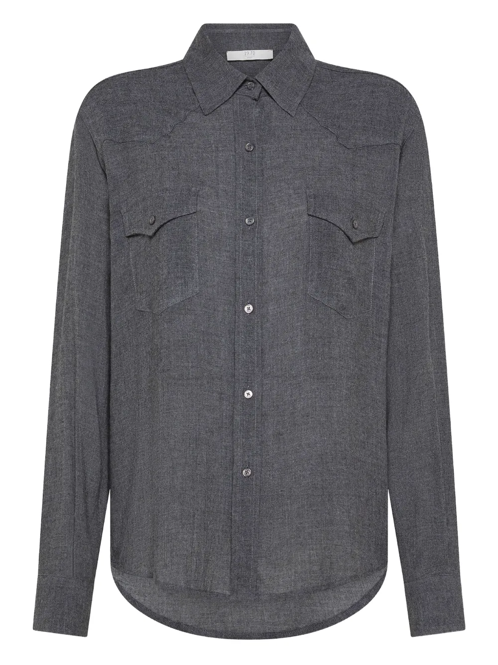 Seventy Chest-pocket Shirt In Gray