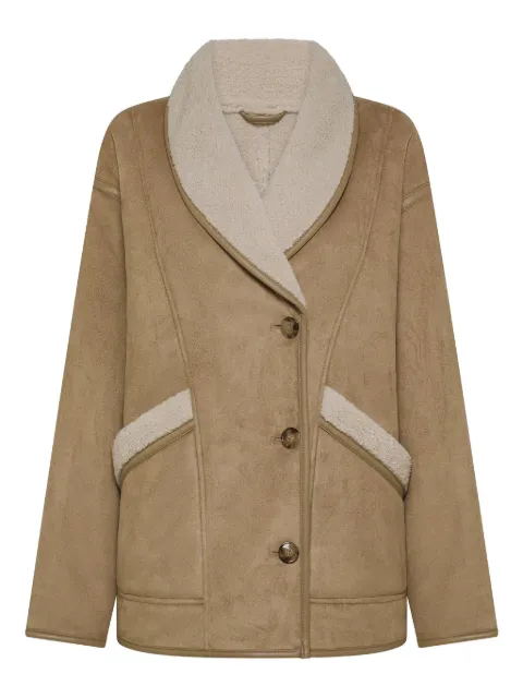 Seventy faux-shearling-collar jacket