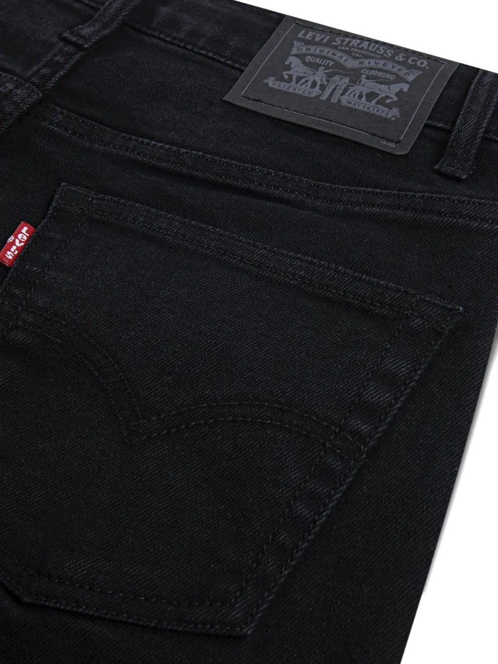 Levi's Kids Broek met logodetail Zwart