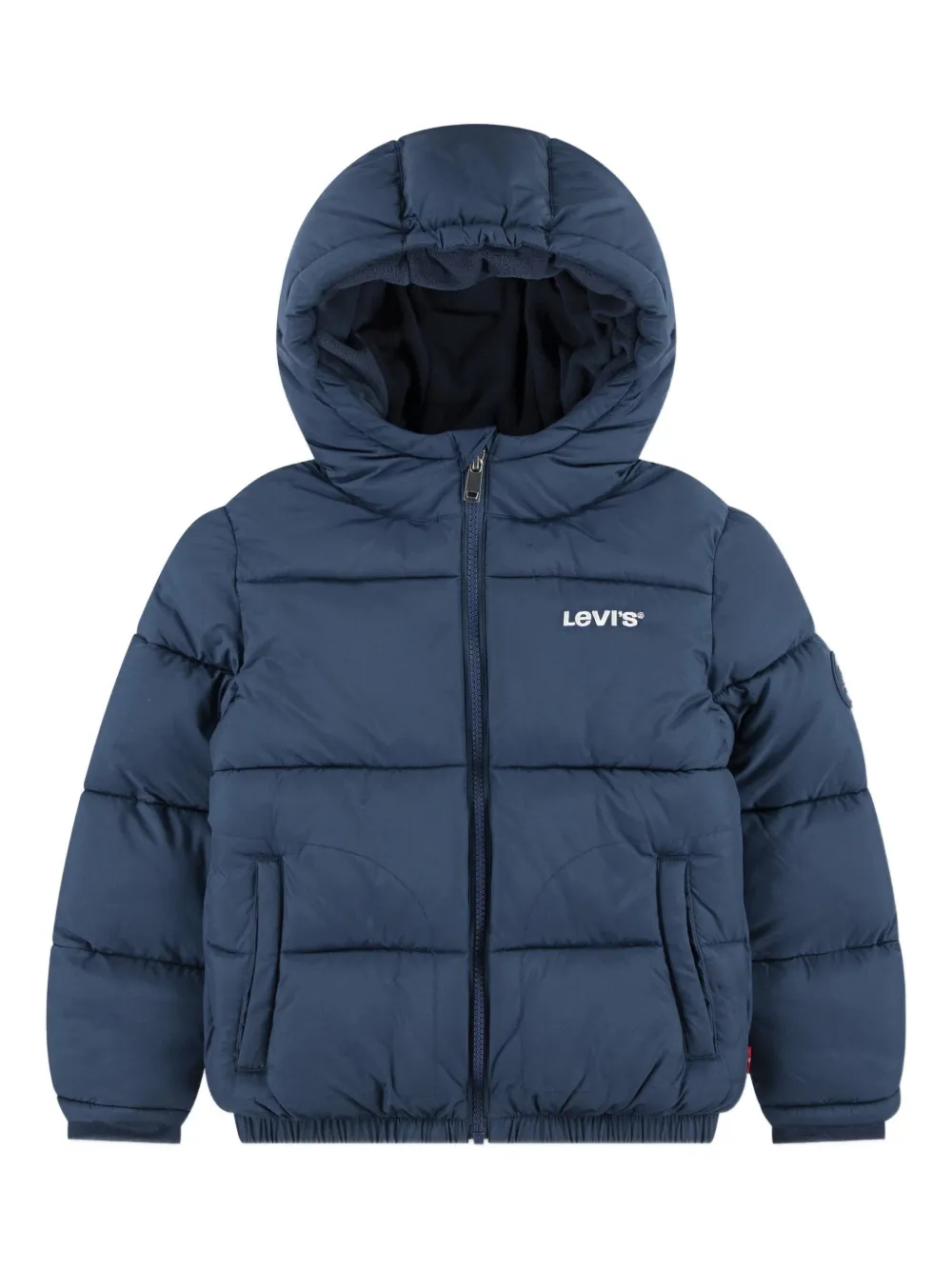 Levi's Kids' Logo-print Hooded Jacket In Blue