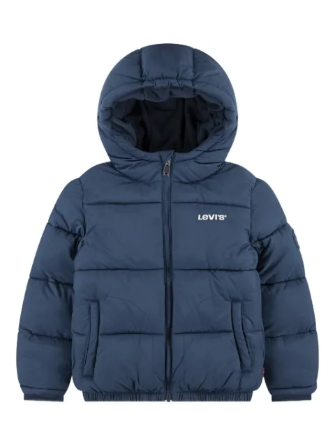Levi's Kids logo-print hooded jacket