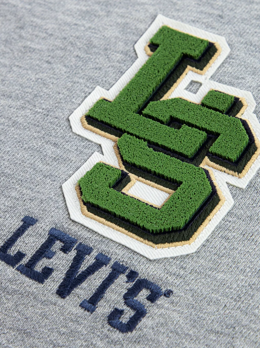 Levi's Logo-appliqué Cotton Sweatshirt In Blue
