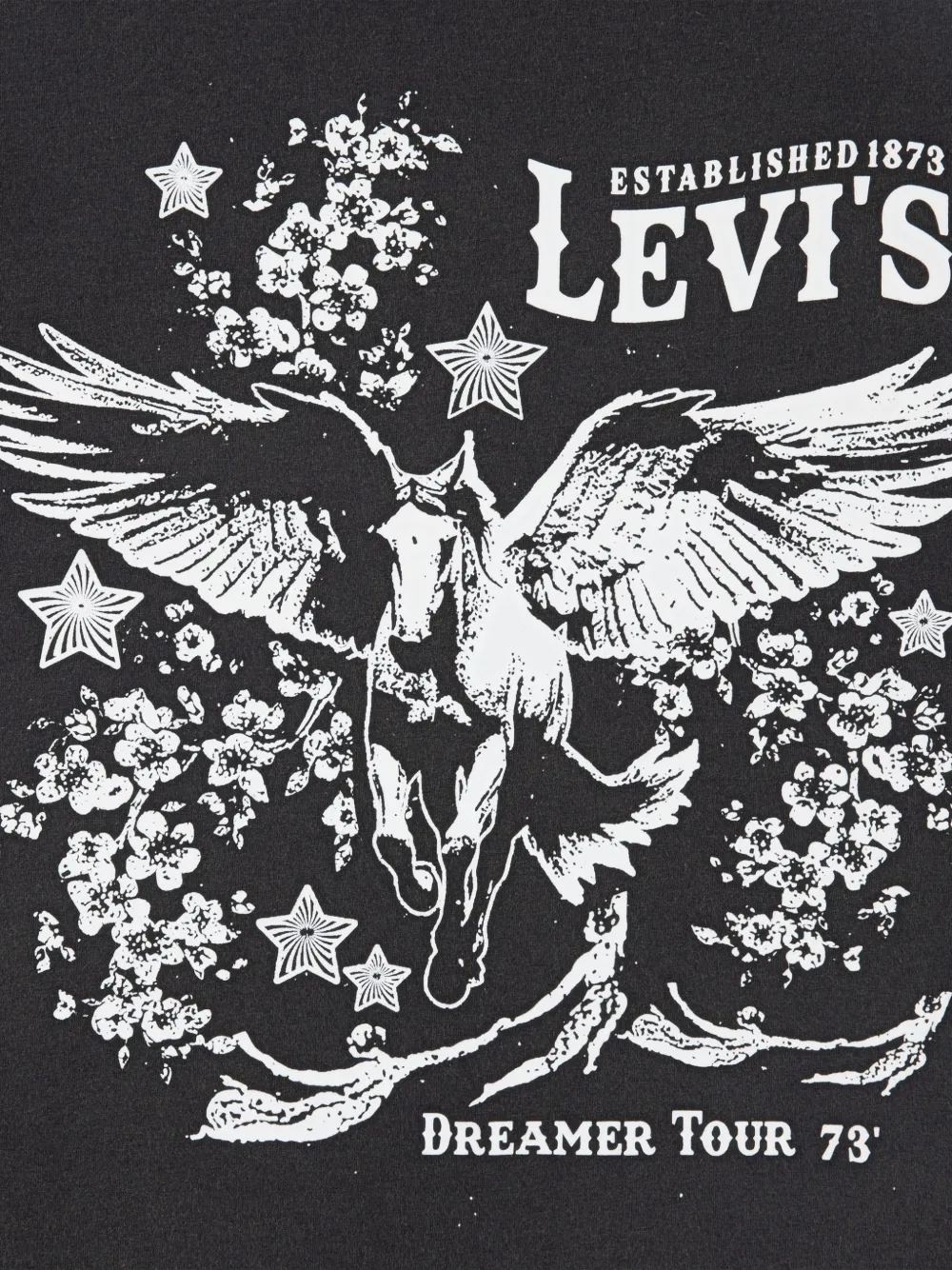 Levi's Kids T-shirt met ronde hals en printdetail Zwart