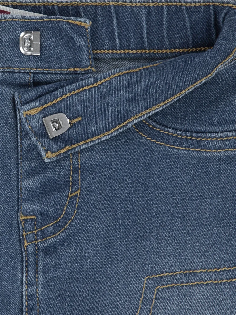 Levi's Button Bodysuit Trousers In Blue