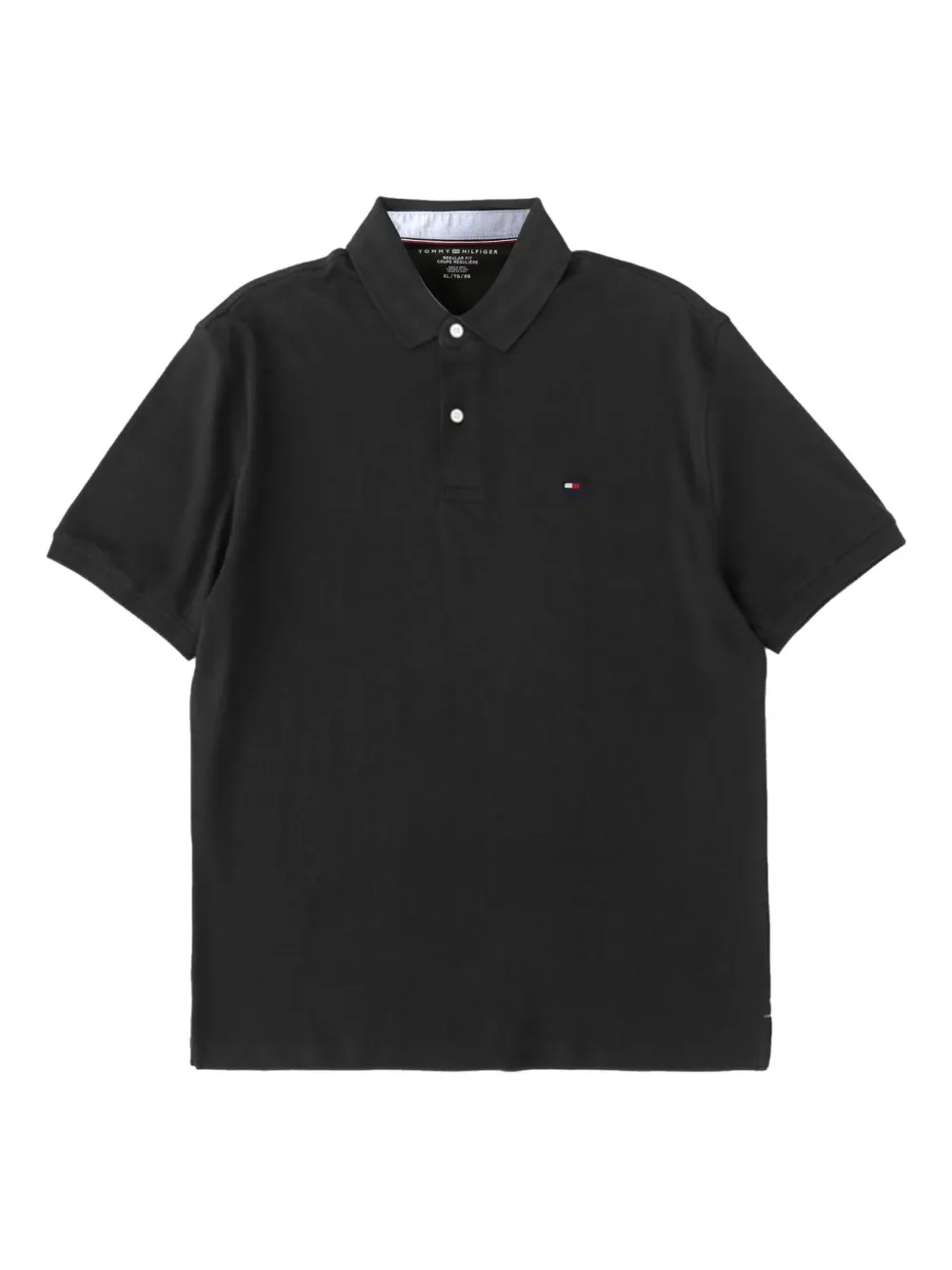 Tommy Hilfiger buttoned polo shirt | Black | Image 1