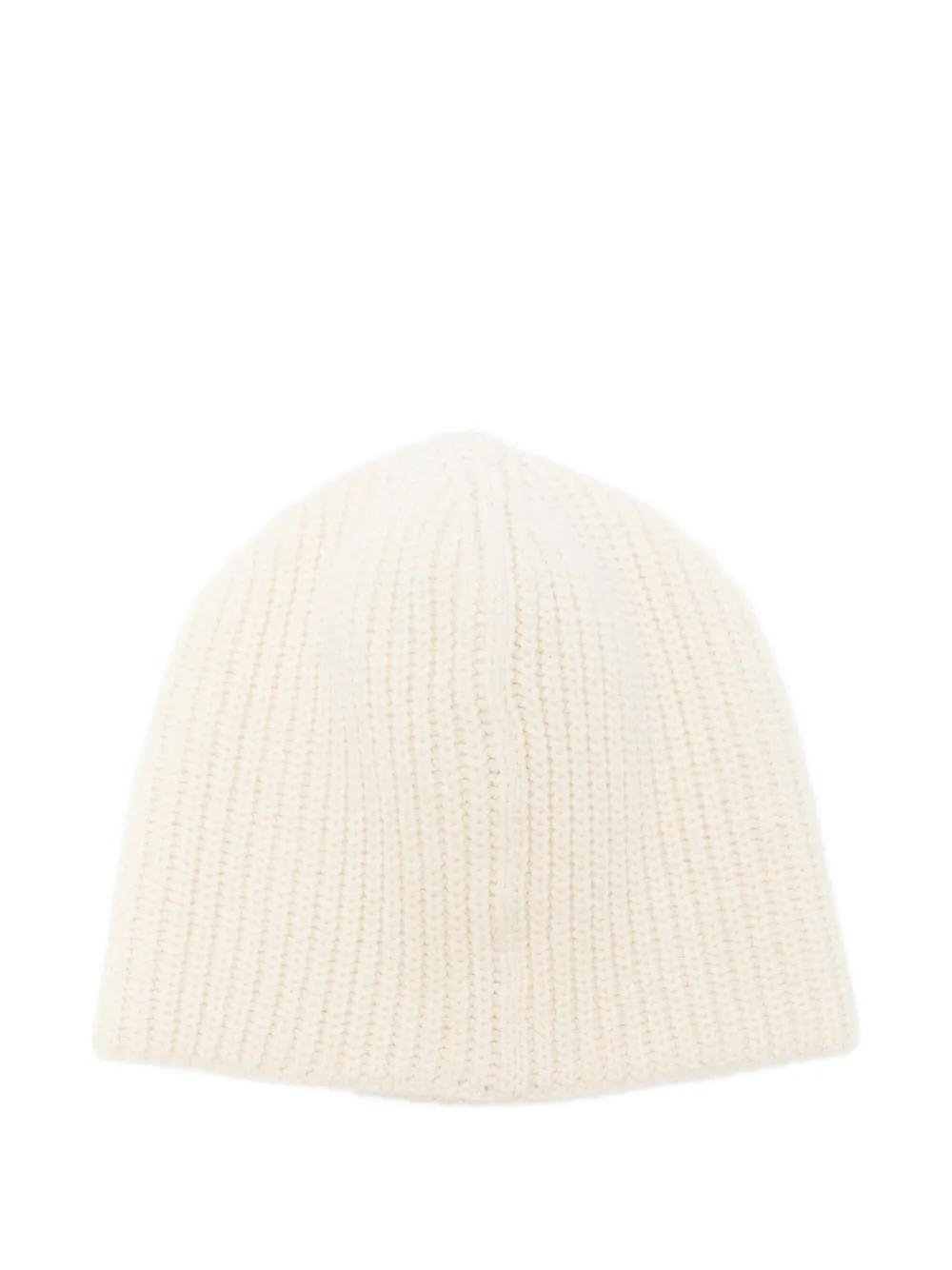 Jacquemus ribbed beanie - Wit