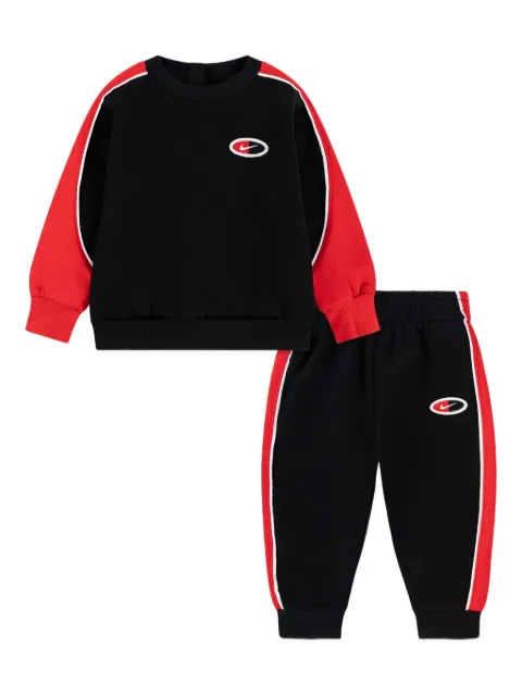 Nike Kids stripe logo tracksuit  set